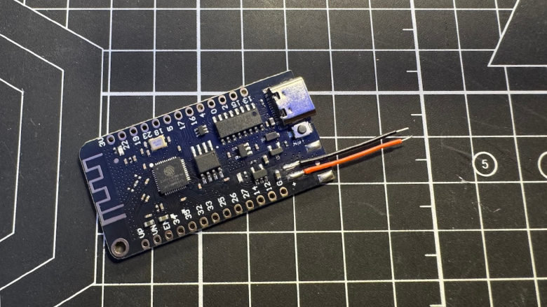 Stripped wires and ready to solder