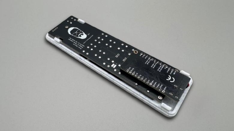 Assembled PCB with top case