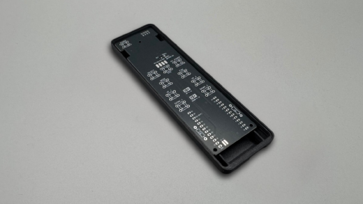 Enclosure alignment check against the custom PCB